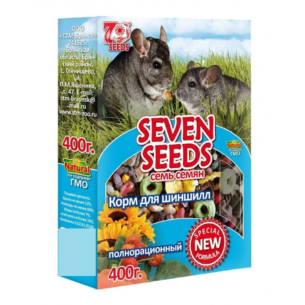 Seven Seeds Special Корм для шиншилл полнорационный 400 гр #1