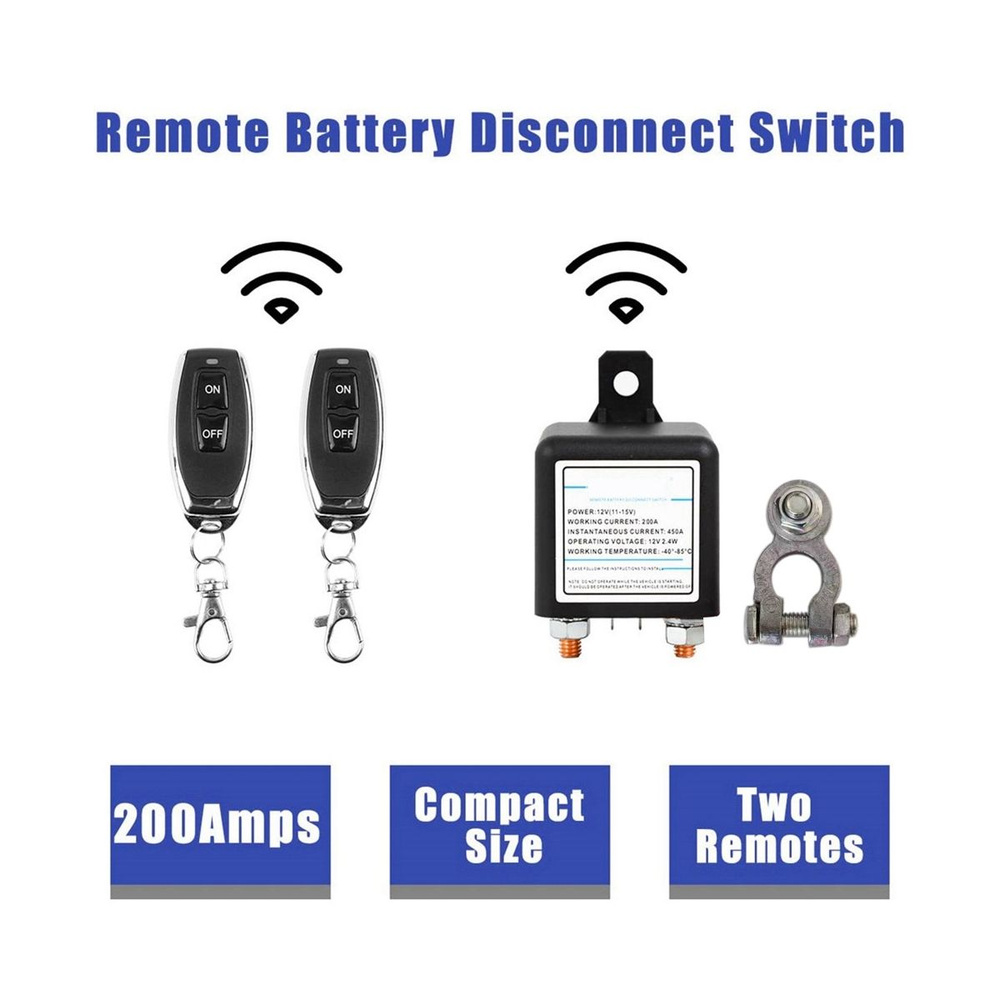 Универсальное реле включения аккумулятора 12 В 200 А встроенное ...