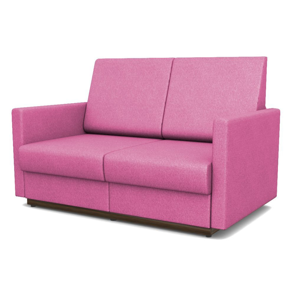Диван-кровать Стандарт + ФОКУС- мебельная фабрика 140х80х87 см рогожка розовая  #1