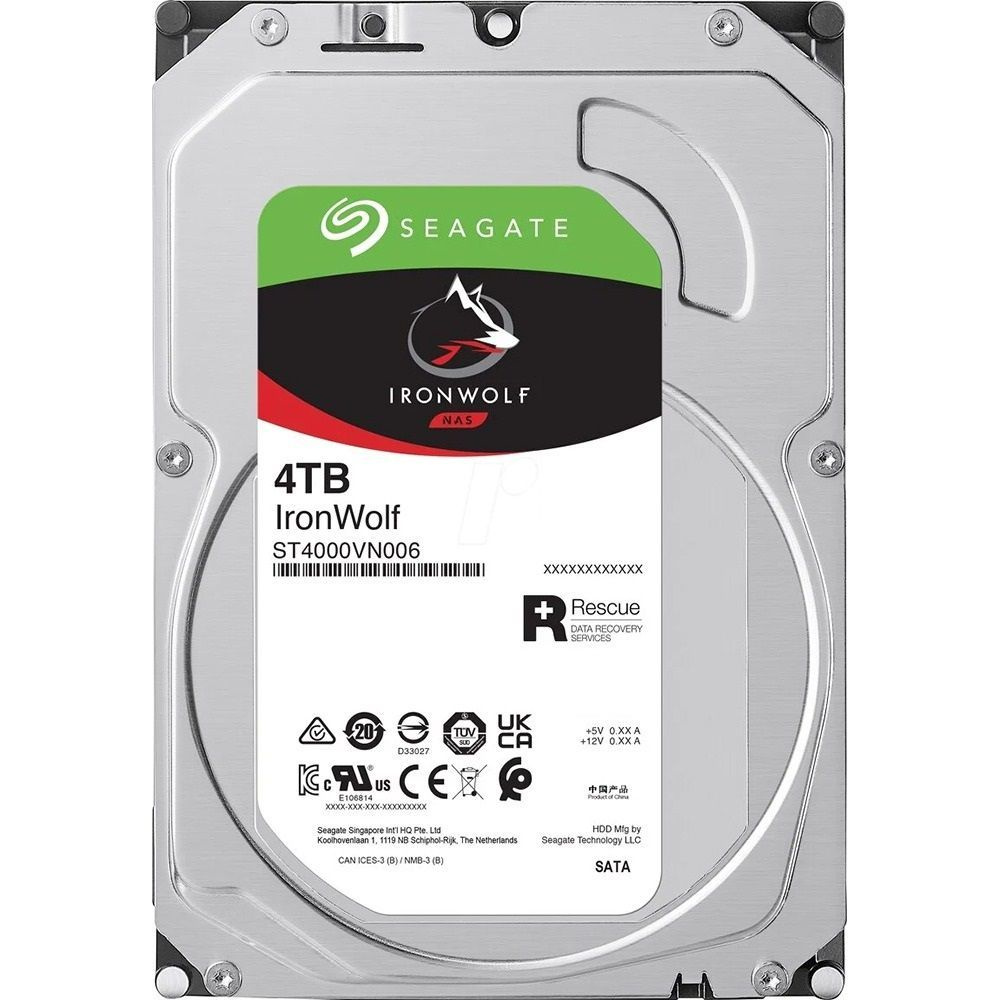 4 ТБ Внутренний жесткий диск Seagate Ironwolf (ST4000VN006) - купить по ...