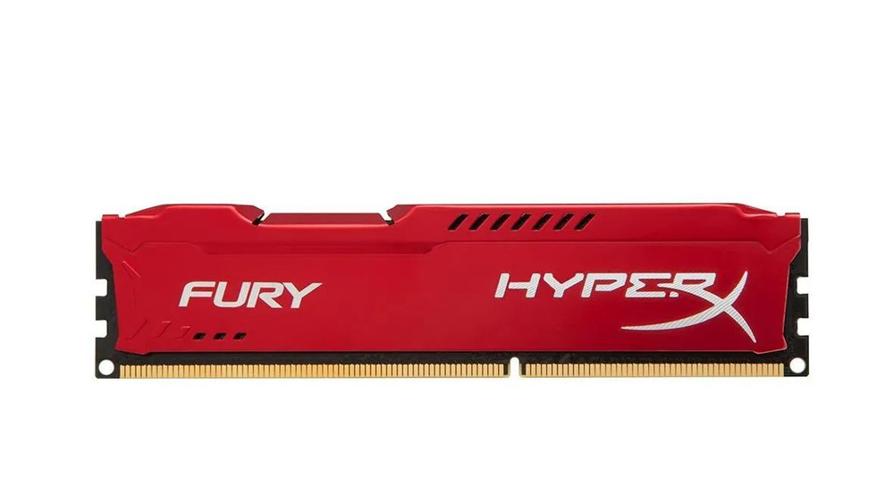 Модуль оперативной памяти Kingston Fury HyperX DDR4 2400 МГц красный ...