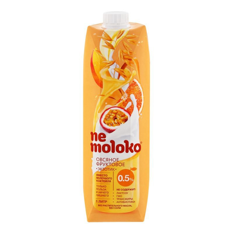 Напиток овсяный Nemoloko экзотик фруктовый, 1л x 4 штуки #1