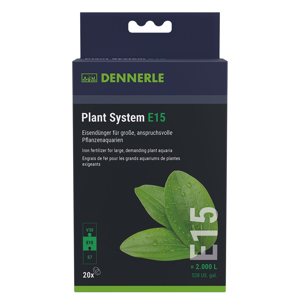 Удобрение для аквариумных растений Dennerle Plant System E15, 20 таблеток  #1