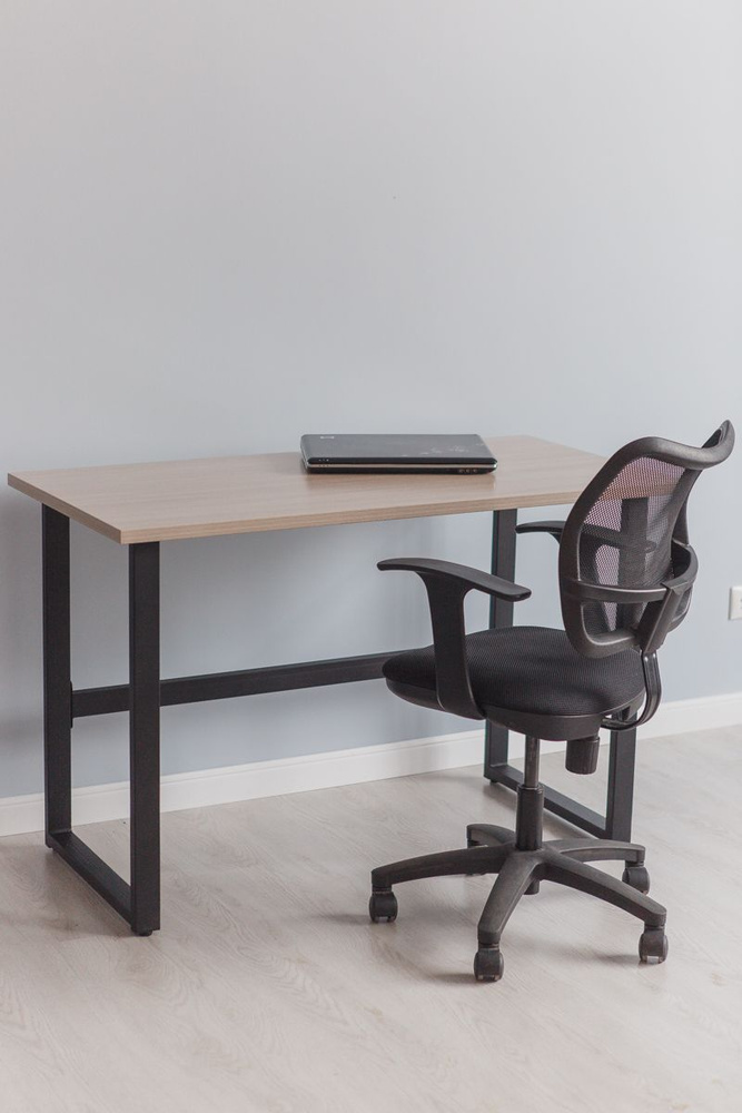 Стол компьютерный Good Desk Loft,размер 140х70х75 см, цвет шимо светлый, цвет ножек черный  #1