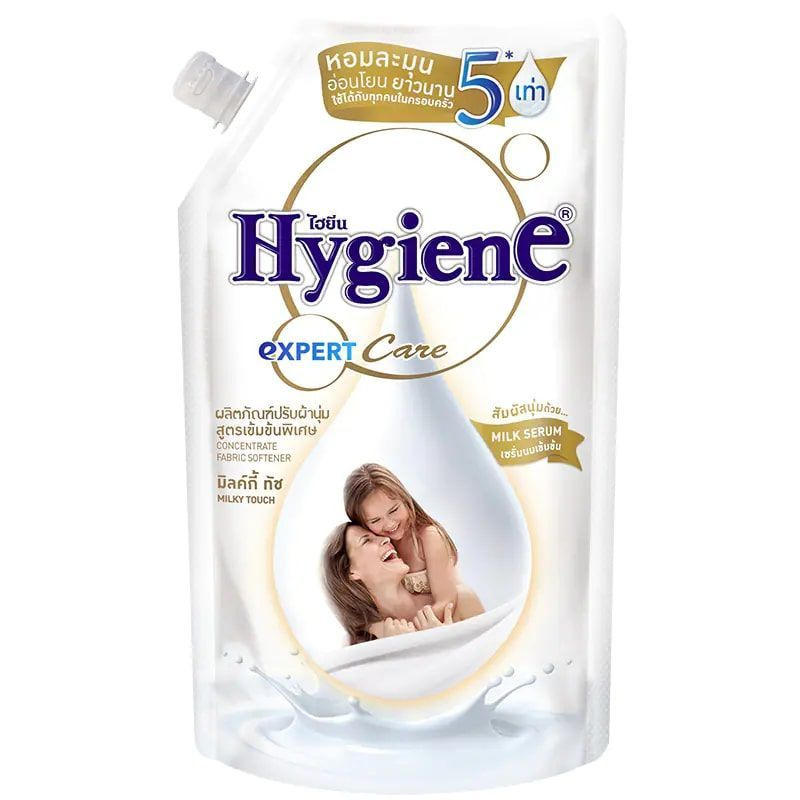 HygienE Кондиционер для белья парфюмированный аромат Молочное прикосновение (1300мл) Expert care Milk #1