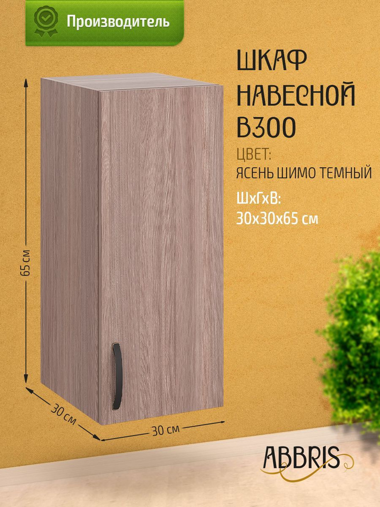 ABBRIS Кухонный модуль навесной 30х30х65 см #1