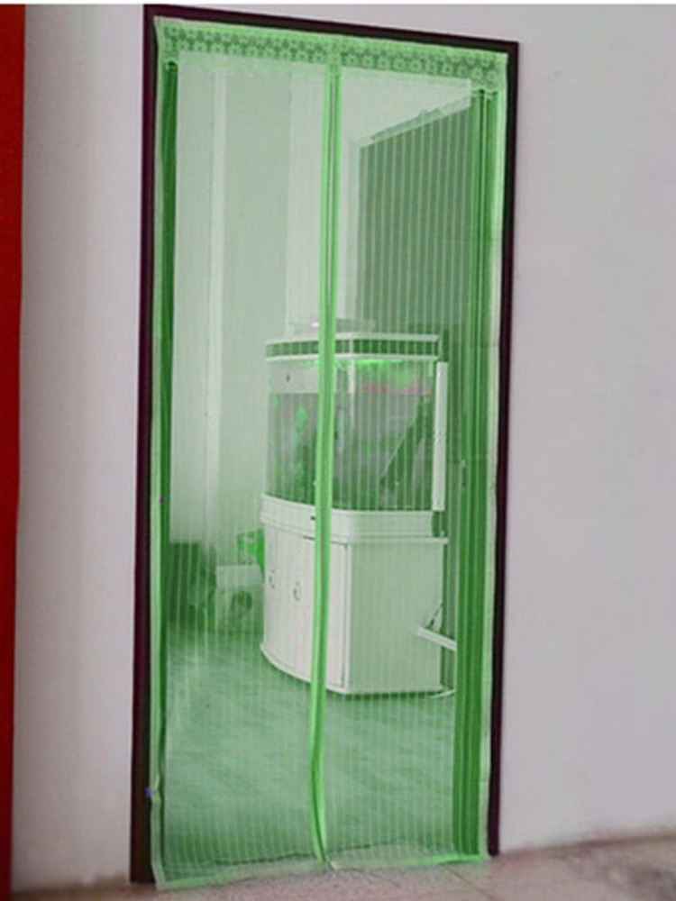 Сетка москитная садовая на окно и дверь с крепежами на магнитах от комаров и москитов, зелёный 100 х #1