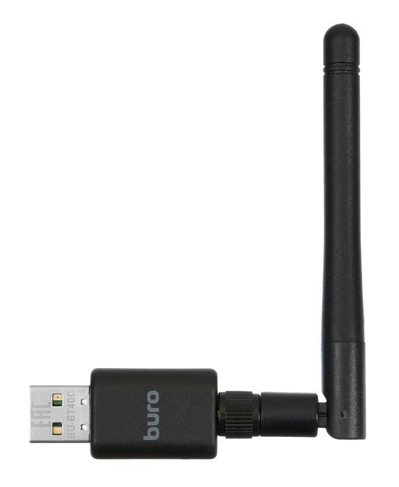 Адаптер USB Bluetooth 4.0+EDR class 1 100м Buro BU-BT40C черный, чипсет CSR8510A10, 1157305  #1