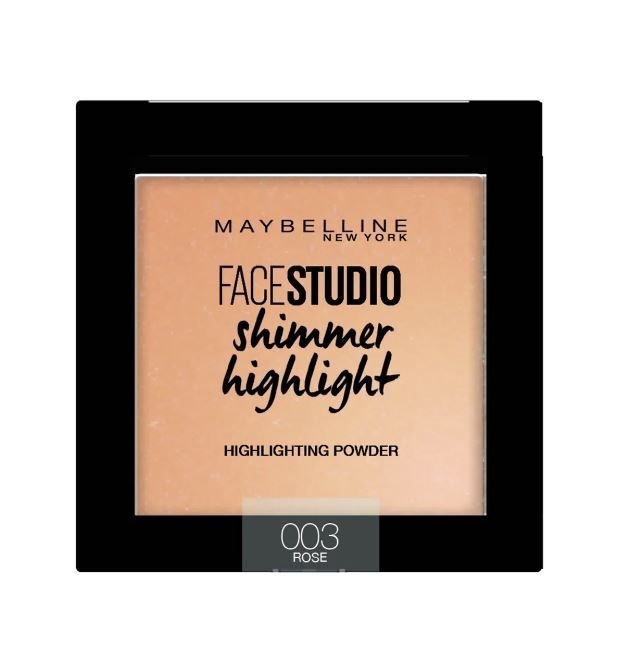 Пудра-хайлайтер для лица Maybelline Face Studio Shimmer Highlight 003 Rose, 9 гр  #1