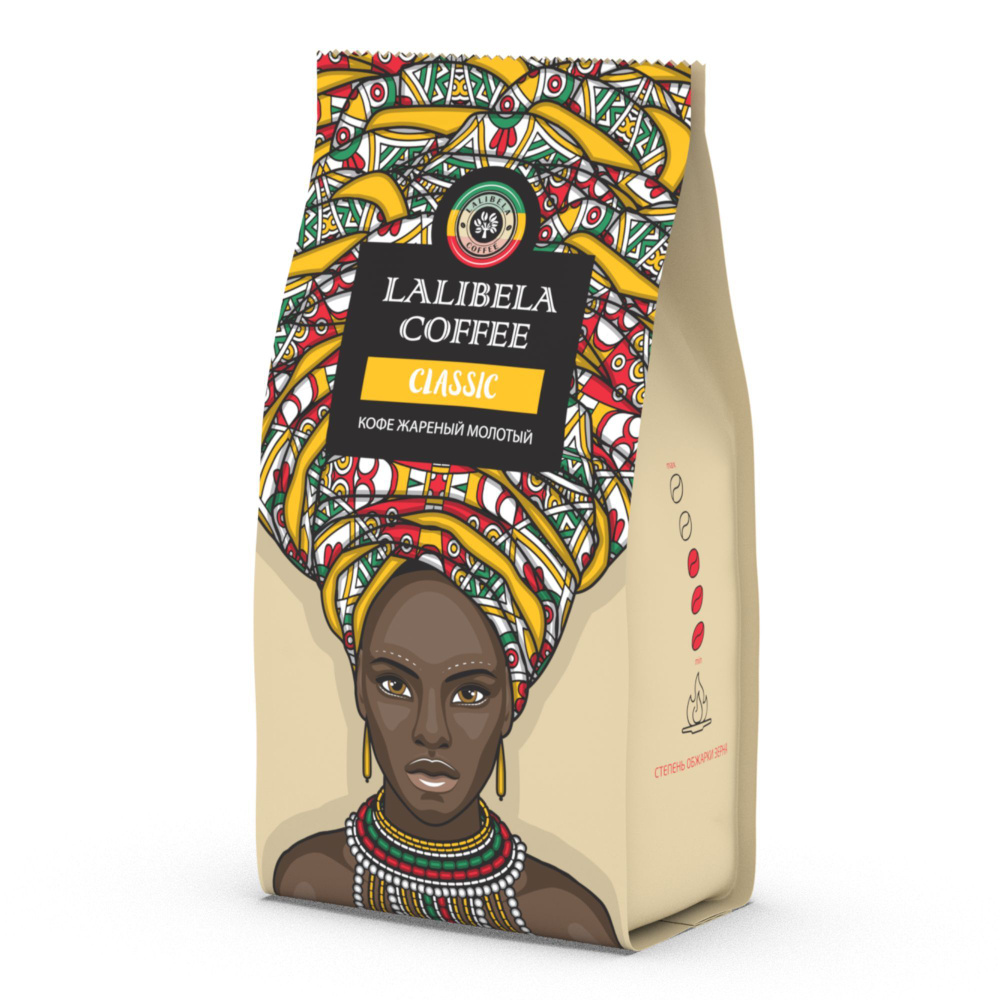 Кофе молотый 200 гр LALIBELA COFFEE CLASSIC арабика, робуста #1