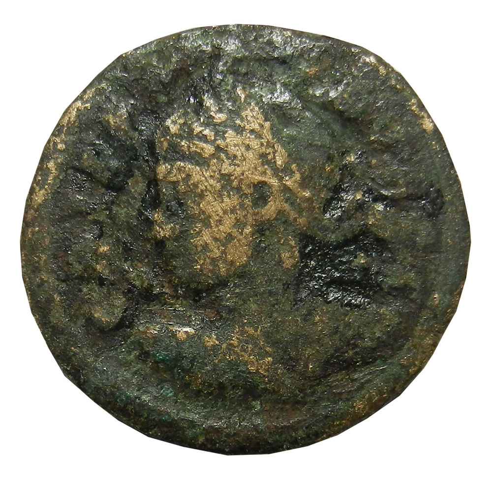 Монета фоллис, 317-326 гг. Древний Рим, Крисп (Венок) 7265-236 #1