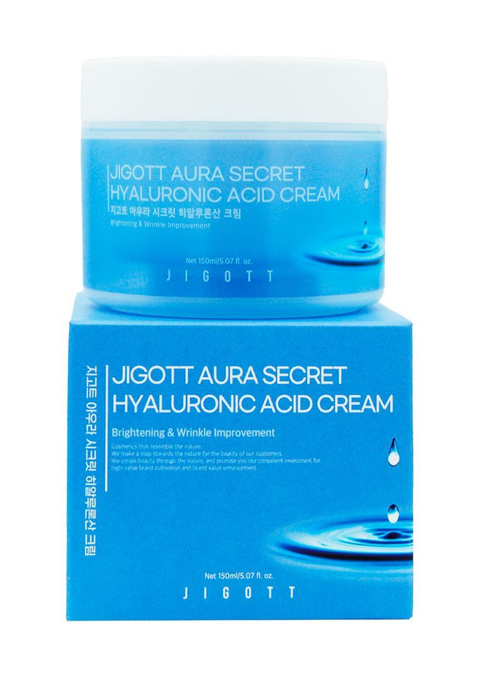 JIGOTT Aura Secret Hyaluronic Acid Cream Увлажняющий крем для лица с гиалуроновой кислотой, 150мл  #1