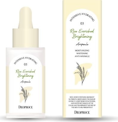 DEOPROCE / Диопрос Rice Enriched Brightening Ampoule Сыворотка для лица увлажняющая и питательная с экстрактами #1