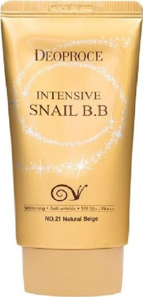 DEOPROCE / Диопрос Intensive Snail BB № 21 Natural Beige Крем солнцезащитный для лица SPF 50+ PA+++ с #1