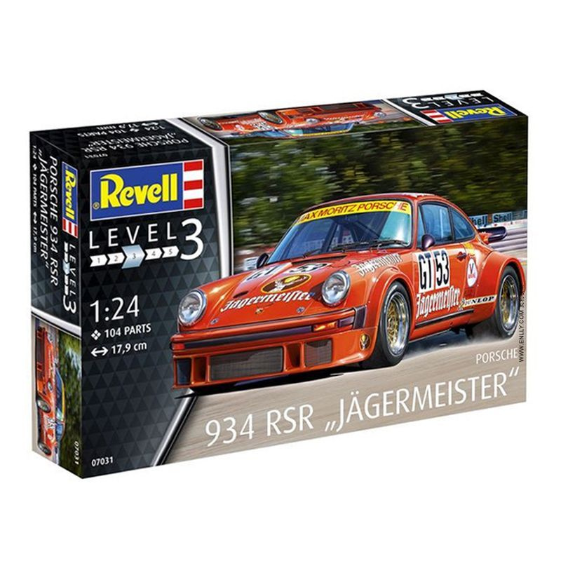 Сборная модель Машинка Revell-07031 1/24 Porsche 934 Jagermeister car model kit #1