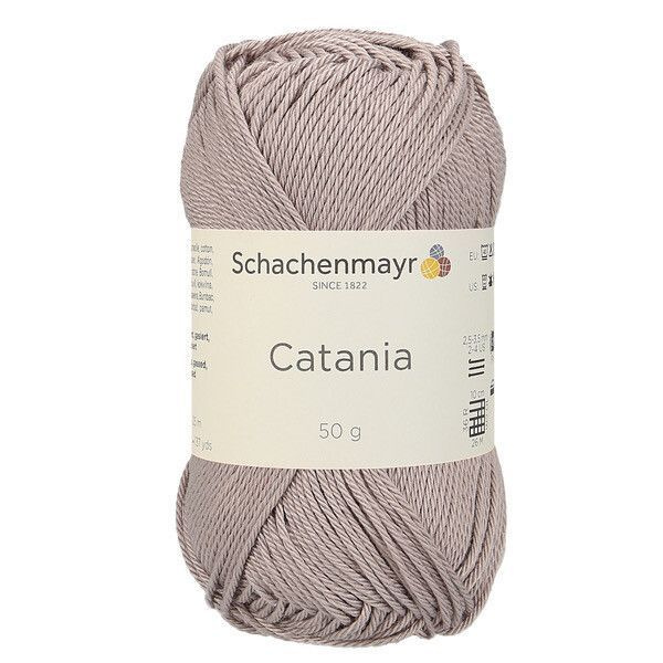 Хлопковая мерсеризованная пряжа для вязания Catania Schachenmayr (100% хлопок, 50г/125м), 2 мотка, цвет #1