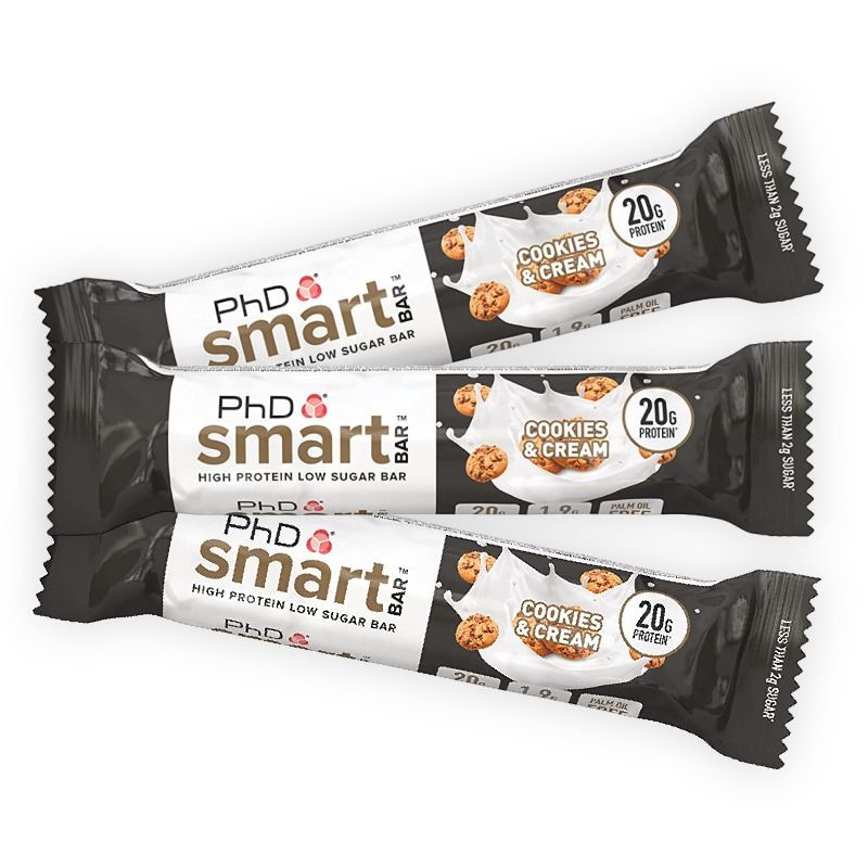 Протеиновый батончик PhD Nutrition Smart Bar 3 x 20 г, Печенье и Сливки  #1