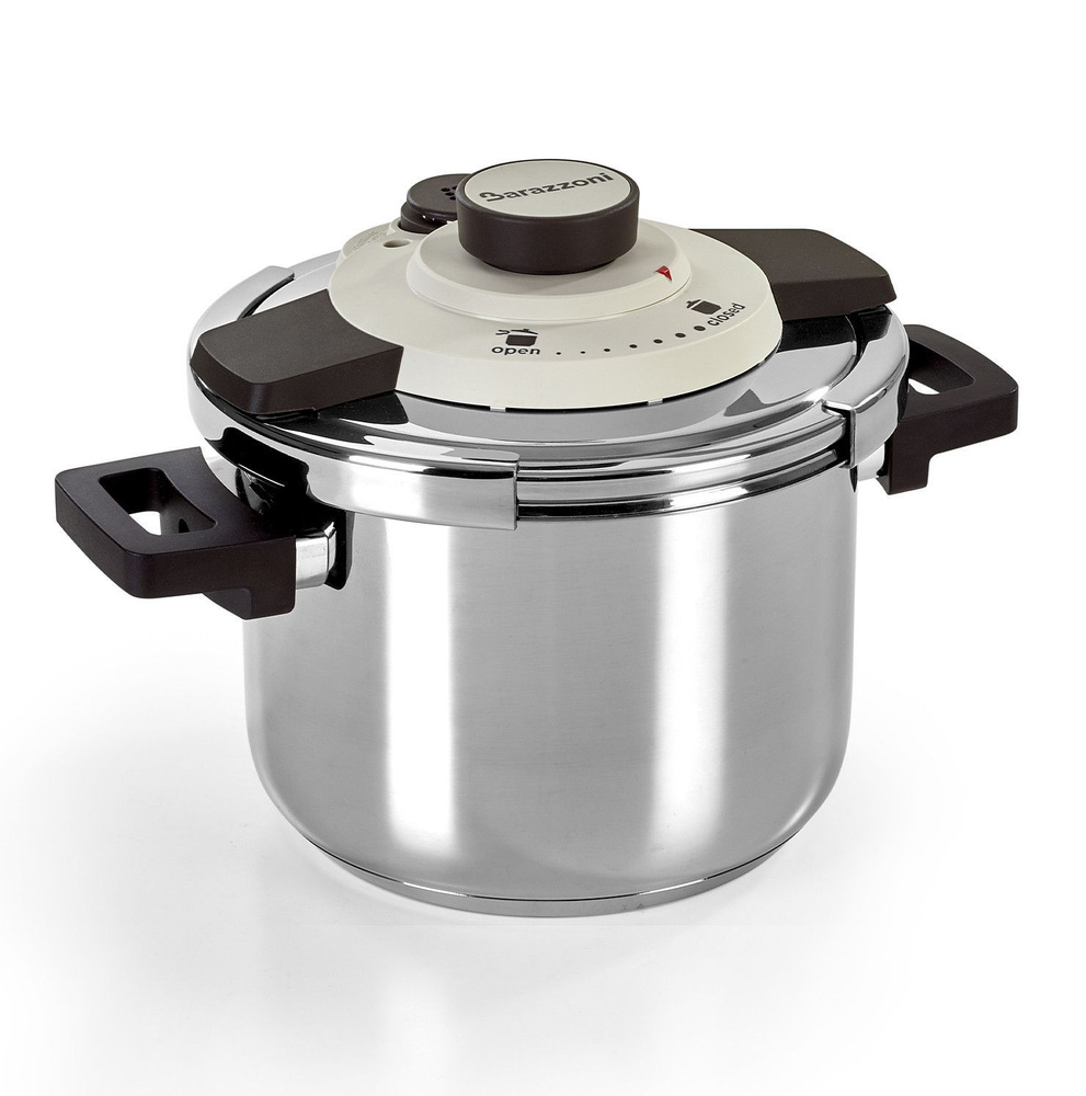 Скороварка Barazzoni Facile Dual System Pressure Cooker, 6 л, 22 см, нержавеющая сталь 18/10, алюминий, #1