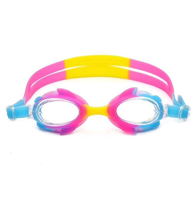 Очки для плавания детские 6-12лет для бассейна плавательные для девочек желтый розовый голубой  #1
