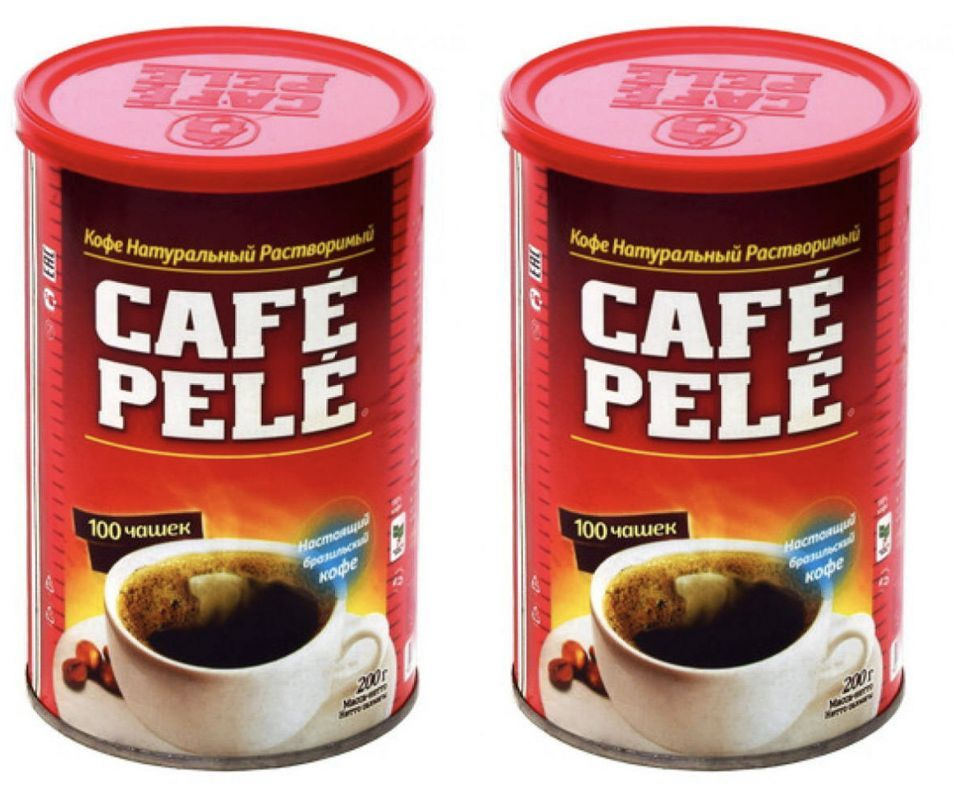 Кофе пеле натуральный растворимый PELE/ПЕЛЕ, 2 шт по 200 г, Бразилия  #1