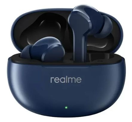 realme Наушники беспроводные с микрофоном, Bluetooth, USB Type-C, синий  #1