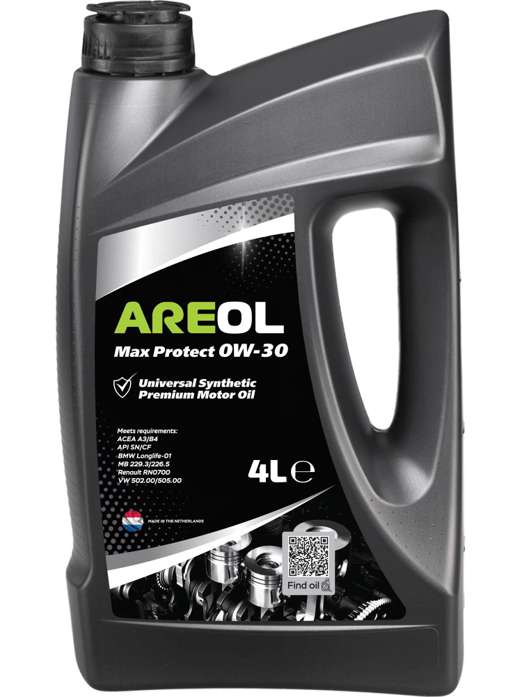 AREOL Max Protect 0W-30 Масло моторное, Синтетическое, 4 л #1