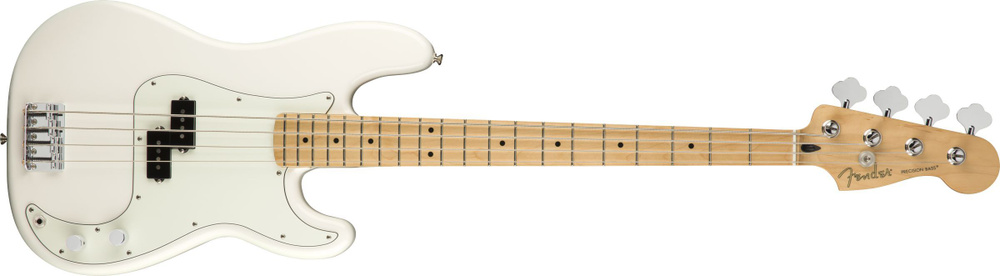 Fender Бас-гитара PRECISION BASS_Polar White 4-струнная, корпус Ольха 4/4  #1