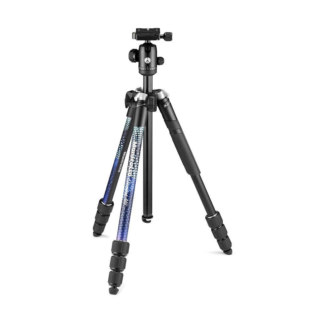 Штатив Manfrotto MKELMII4BL-BH Element MII с шар.головой в комплекте, 4 секции, алюм., синий  #1