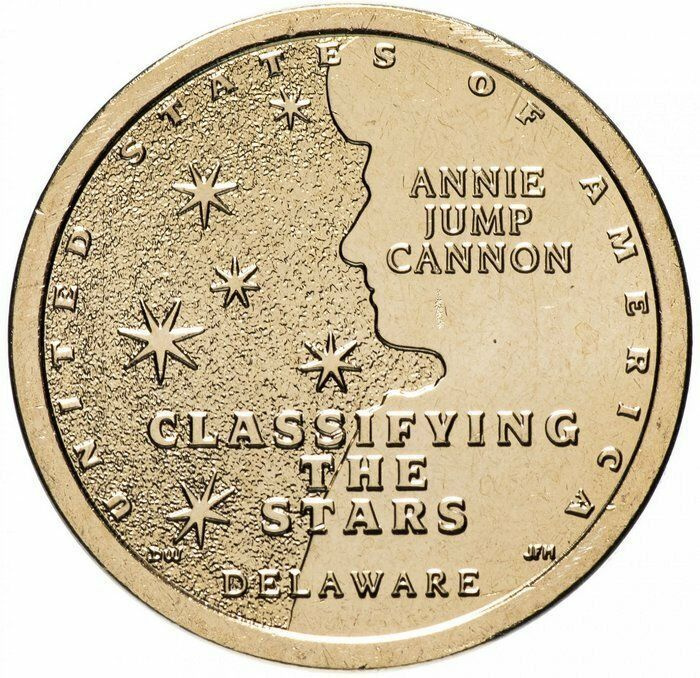 Монета 1 доллар США Энни Джамп Кэннон - Классификация звезд. D. США, 2019 UNC  #1