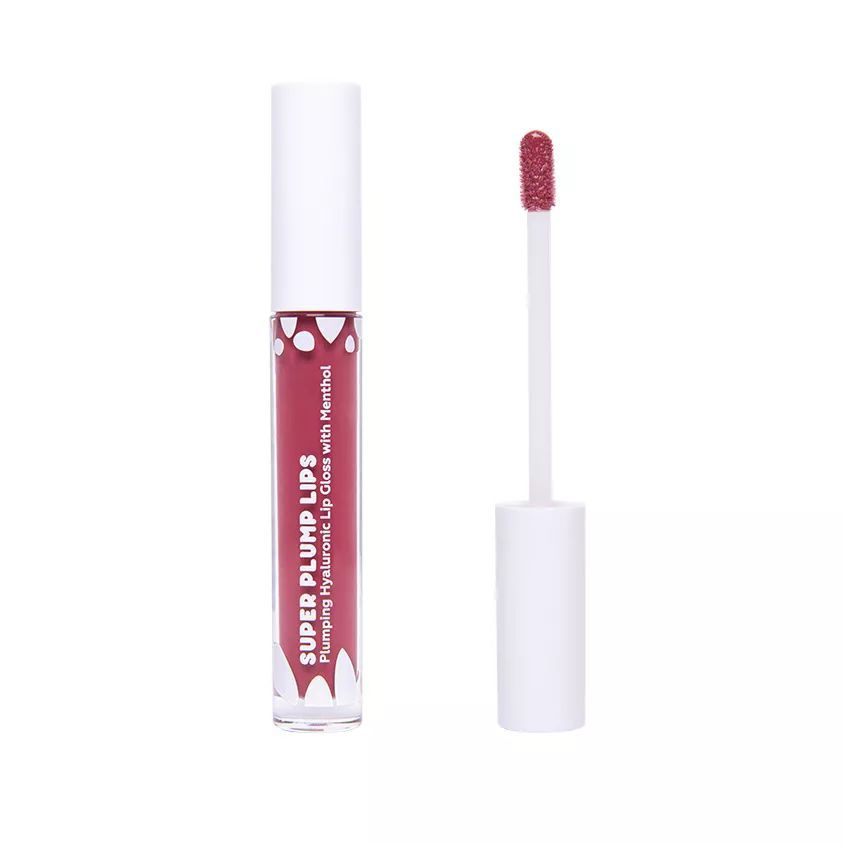 Гиалуроновый блеск-плампер для губ с ментолом SUPER PLUMP LIPS Plumping Hyaluronic Lip Gloss with Menthol, #1