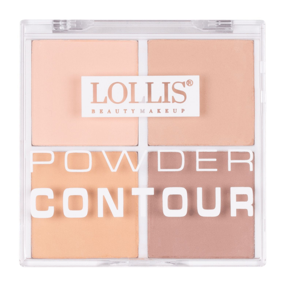 LOLLIS Палетка для контуринга лица Powder Contour 4 Colors 28г #1