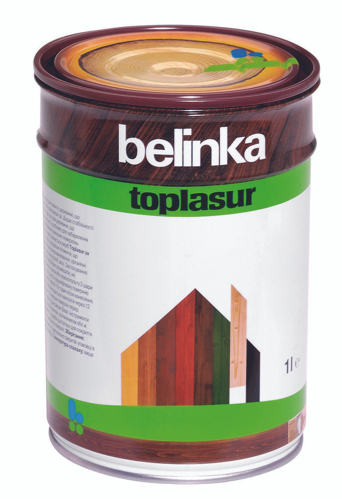 Belinka Toplasur/Белинка Топлазурь, 1л , Цвет №19 Зеленый, лазурное покрытие  #1
