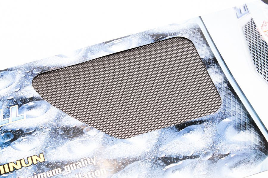 Сетка для решетки радиатора и бампера, анодированный алюминий, крашеная ...