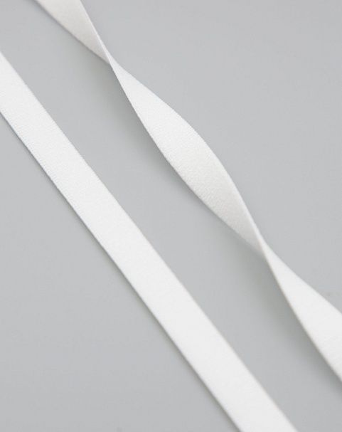 Резинка отделочная без фестона Lauma цвет Белый (001) 10 мм - 10 м  #1