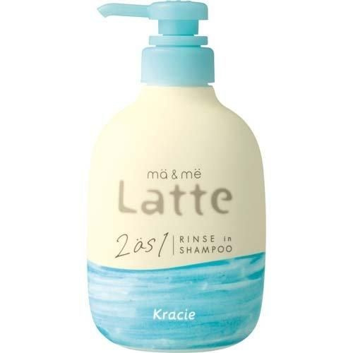 KRACIE Ma & Me Latte 2 as 1 Rinse in Shampoo Бессульфатный шампунь-кондиционер с молочными протеинам #1