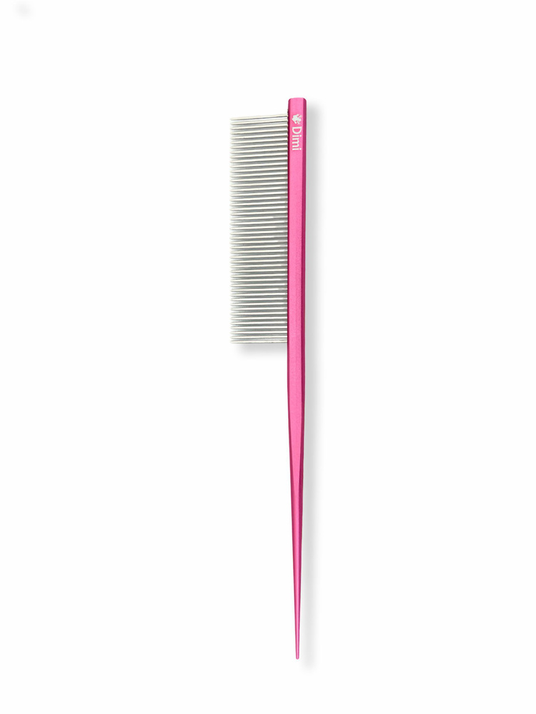 Гребень с ручкой для груминга собак животных Dimi Hand Comb Pink  #1