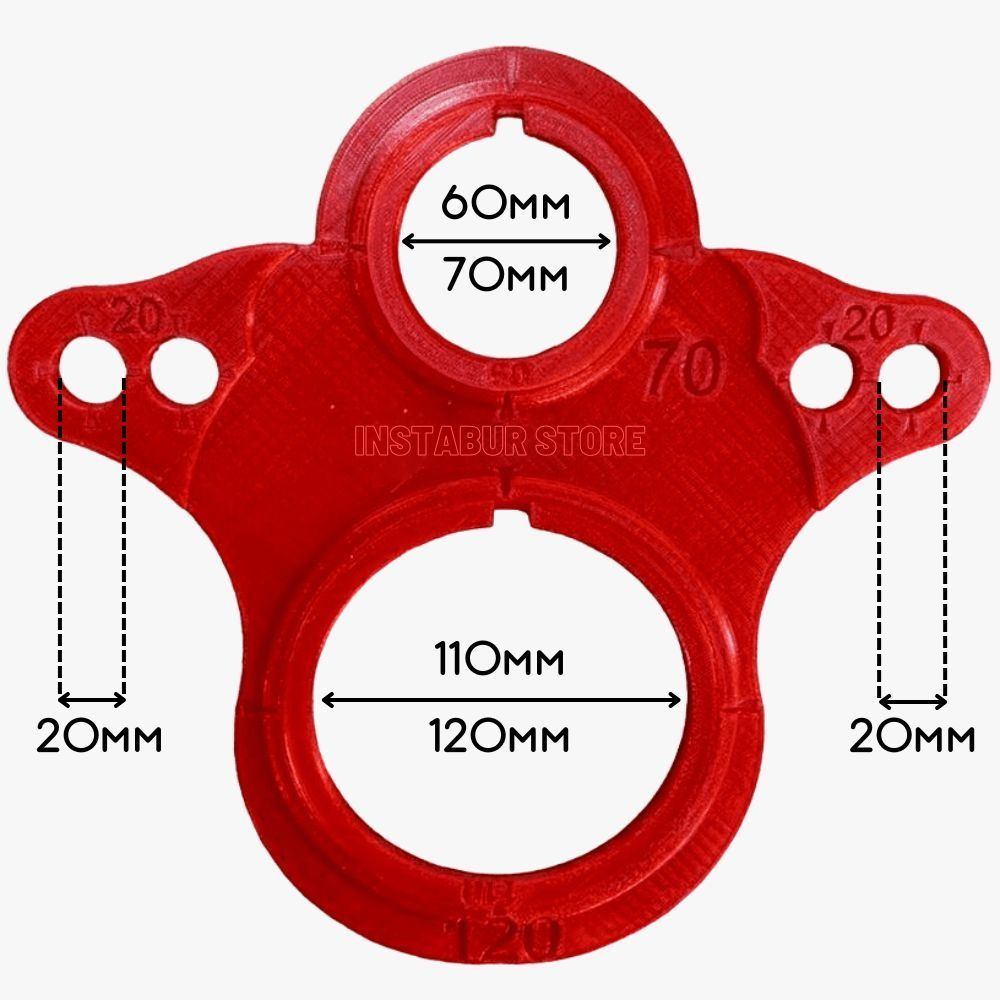 Шаблон для разметки отверстий на инсталляции, 3D печать - купить по ...