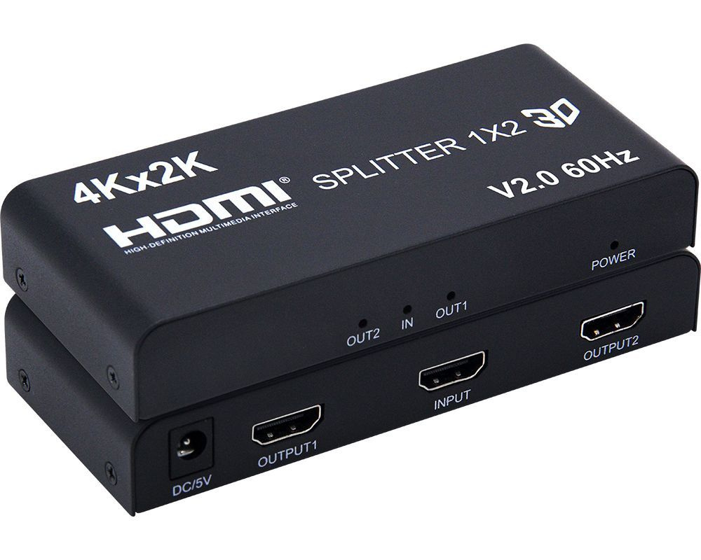 VConn Сплиттер Разветвитель на 2 монитора HDMI V2.0 - купить с ...