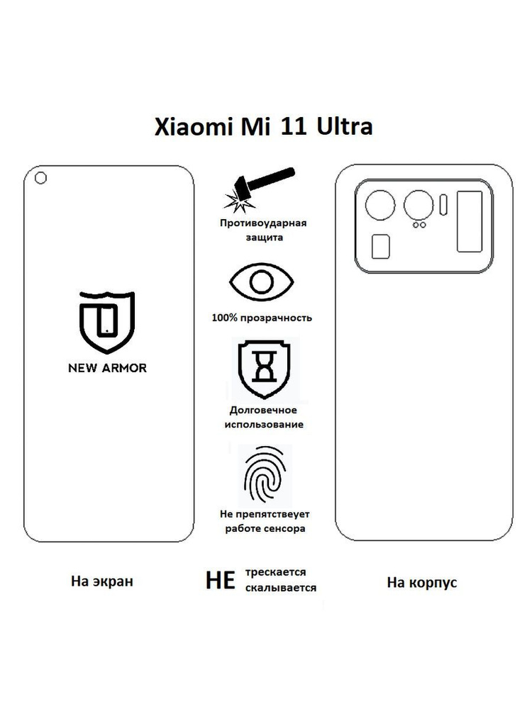 Гидрогелевая пленка на Xiaomi Mi 11 Ultra / Сяоми Ми 11 Ультра #1