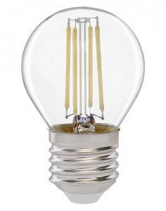 Светодиодная LED лампа General филамент Шар E27 10W 2700K 2K 35x98 (нитевидная), празрачная 649909 (упаковка #1