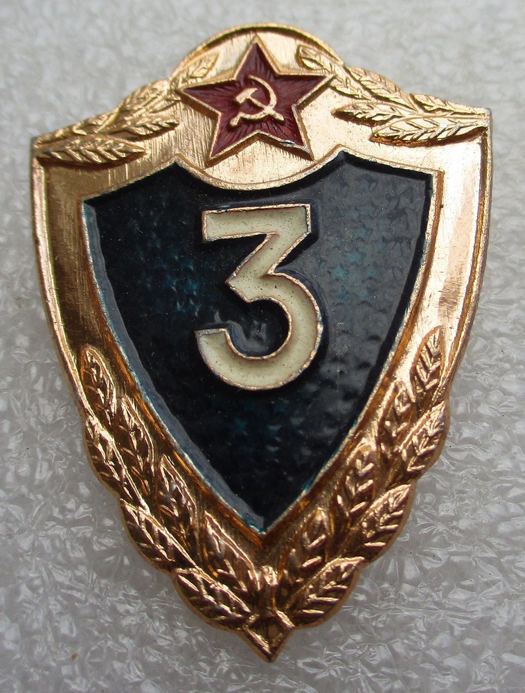 Знак СССР Классность 3,солдатский, 1980-е гг. #1