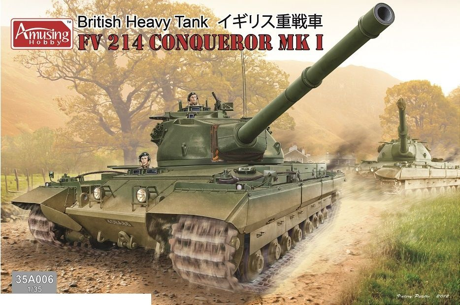 Сборная модель Amusing Hobby AH35A006 British Heavy Tank FV214 Conqueror Mk I #1