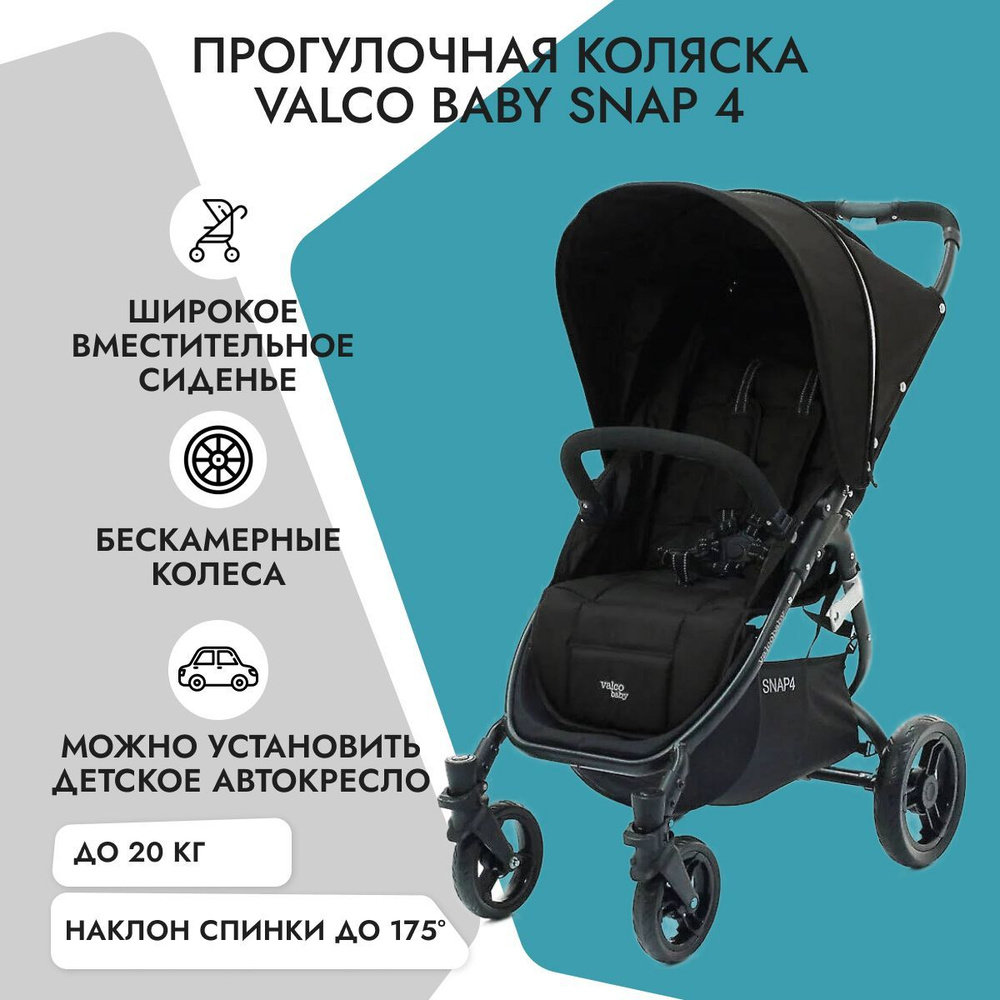 Прогулочная коляска Valco Baby Snap 4 Coal Black #1