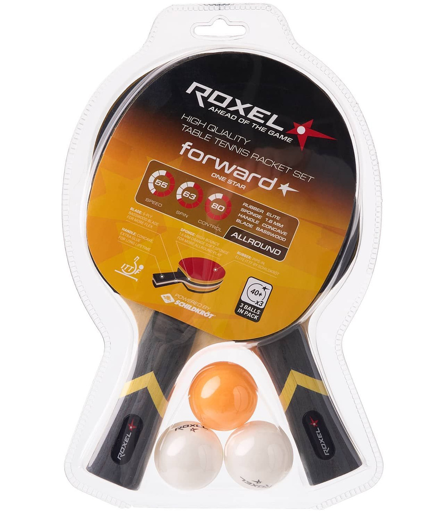 Набор для настольного тенниса, пинг-понга Roxel, 2 ракетки, 3 мяча. Тип игры: универсальный  #1
