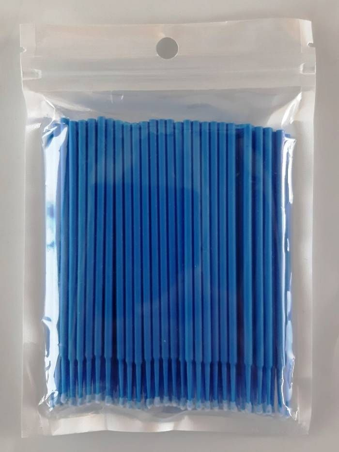 Микробраши в пакете, цвет синий, 100 шт в 1 упаковке #1