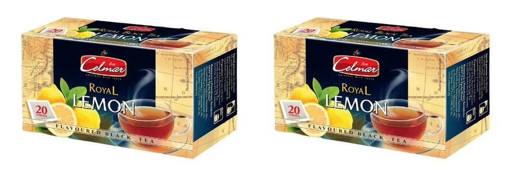 CELMAR Чай Black tea and lemon 20 пакетиков , 2 шт. #1