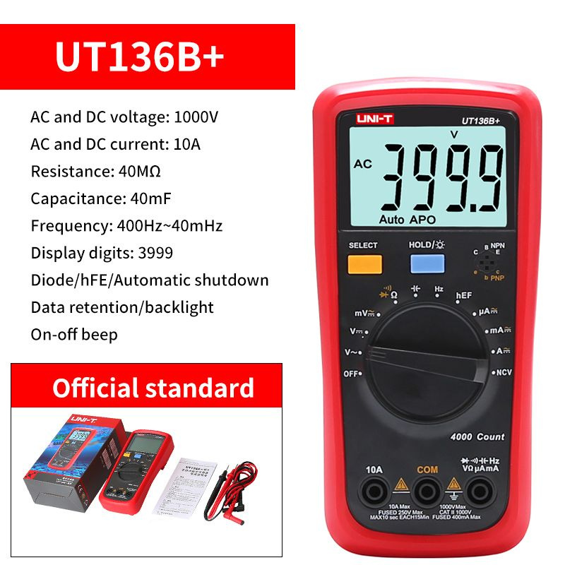 UNI-T UT136C+ Прецизионный цифровой мультиметр купить по выгодной цене ...