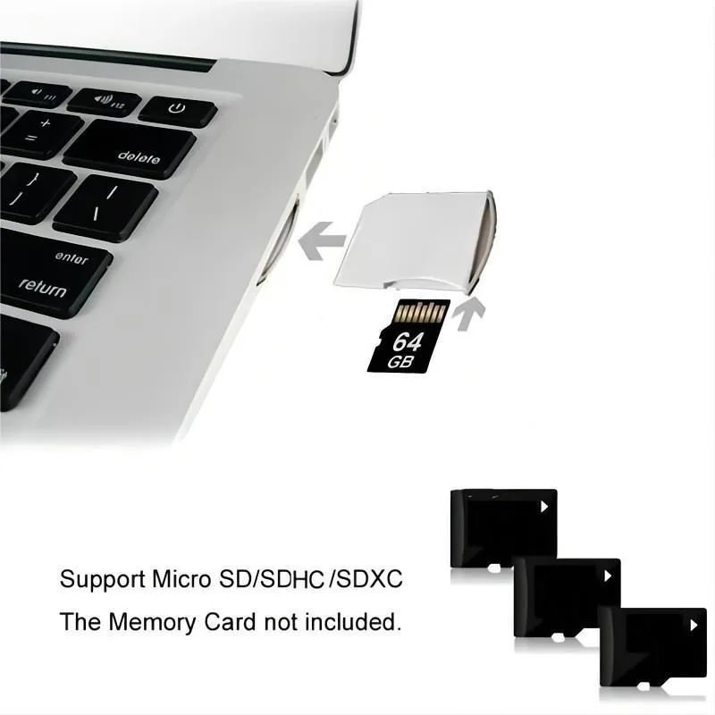 Картридер / Адаптер micro SD - SDHC TF SD для Macbook Air, Pro, Retina #1