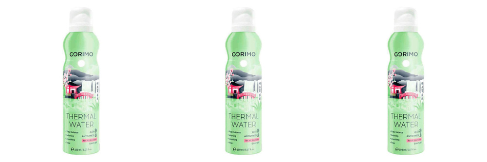 Corimo Термальная вода для лица с алоэ, 150 мл, 3 шт #1