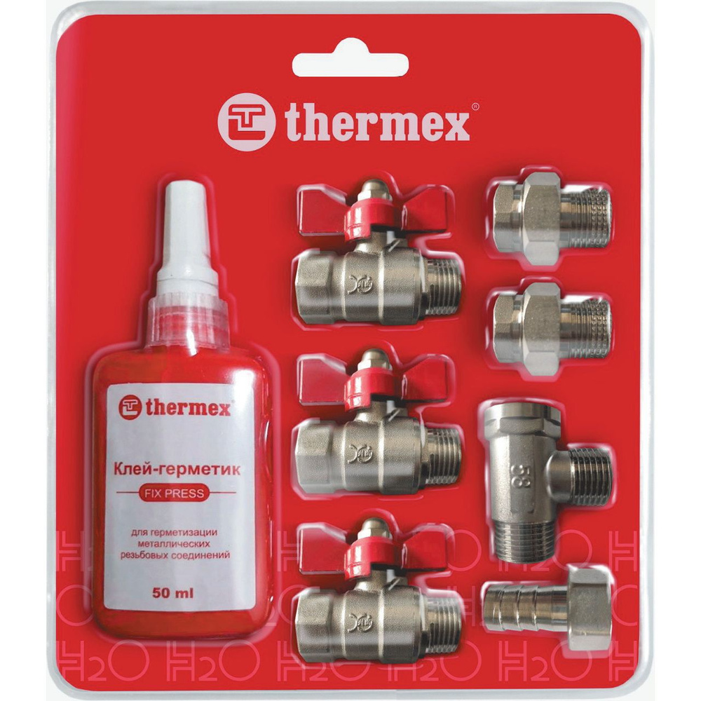 Набор монтажный THERMEX 1/2" для установки водонагревателя, со сливом, блистер  #1